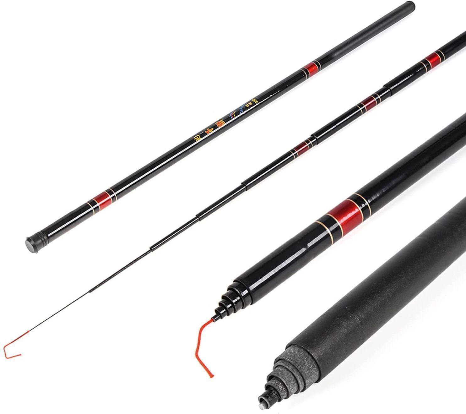Fly Fishing Rod 360cm Fiber Fishing Rod fly 360 cm Black Fishing Rod-image-11