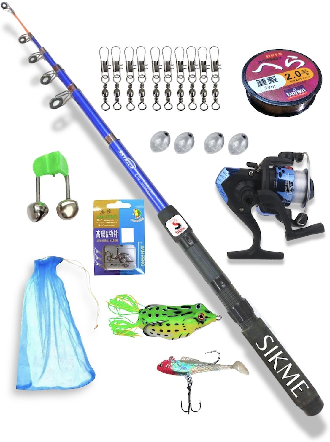 Strike Zone Dominator: 7ft (210cm) Baitcasting Combo Precision and Power Unleashed Blue Fishing Rod-image-20