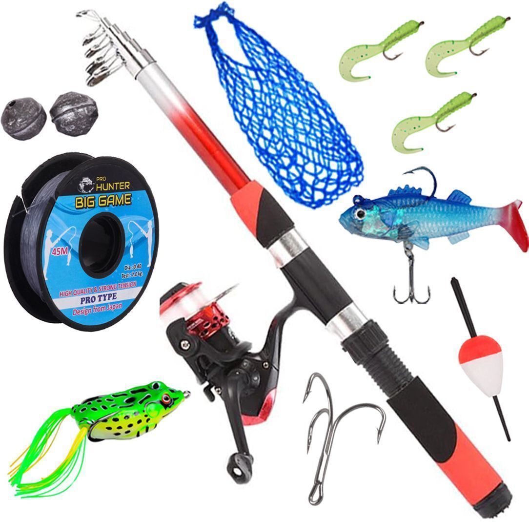6FT Fishing Set Rod Reel Super-Combo Multicolor Fishing Rod-image-38