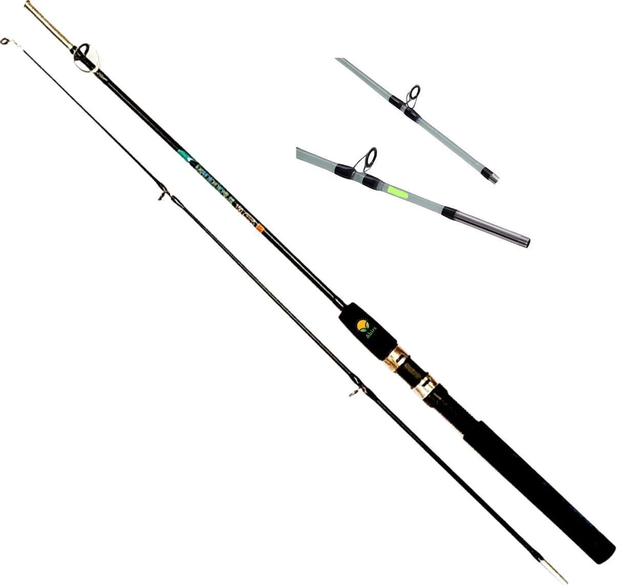 2 part heavy unbreakble Fishing rod 150 cm solid rod 1.5 2part Multicolor, Black, White Fishing Rod-image-27