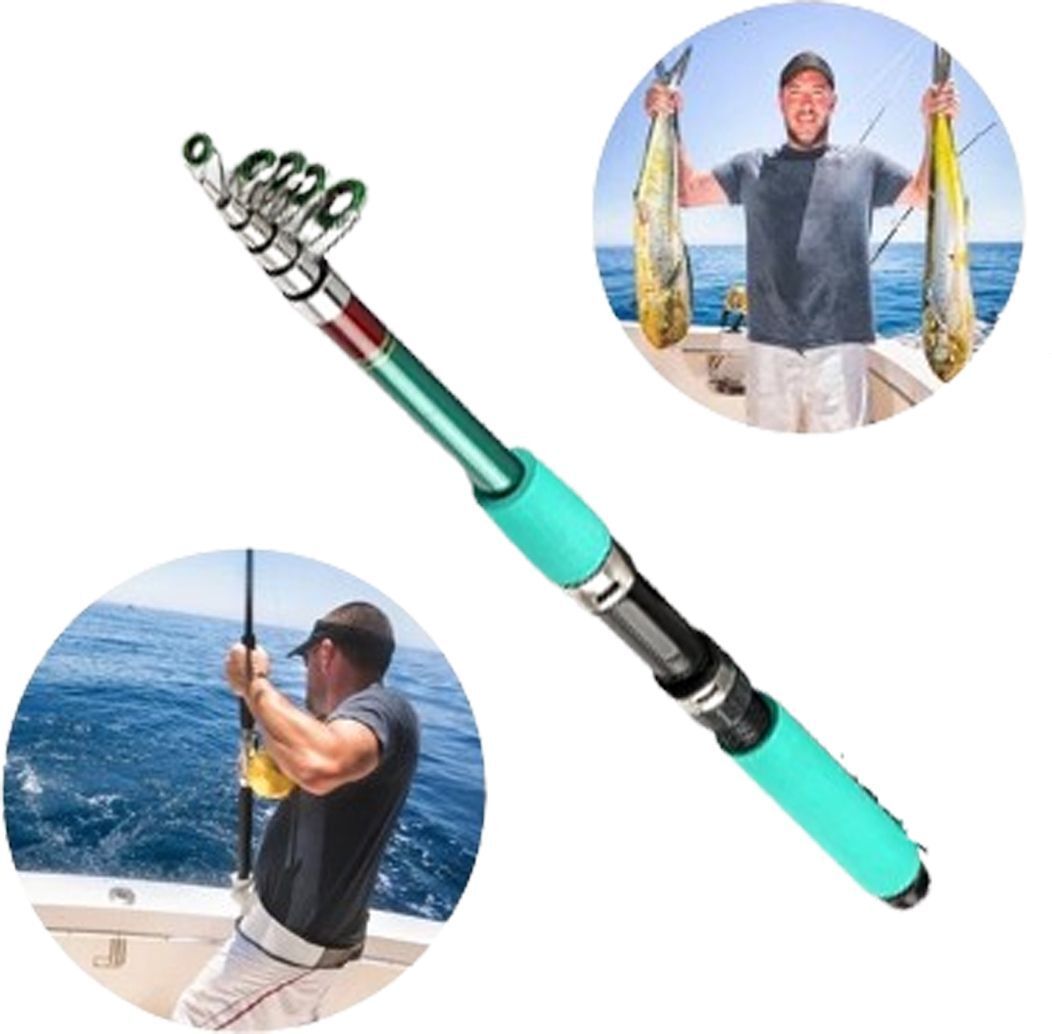 super fishing rod 6feet/180cm Multicolor Fishing Rod-image-10