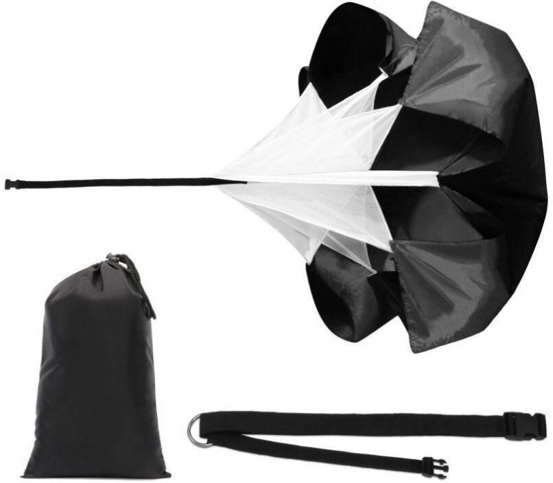Training Resistance Speed Chute Speed Parachute for Fitness Training Football Soccer Tennis Baseball (56 inch) Speed Ladder-image-11
