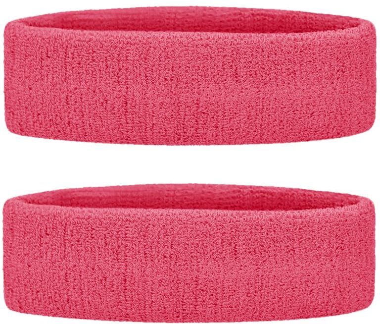 goness Cotton Sports Headband Pair for Men Women Sweat Absorbent Running Gym Pack of 2 Fitness Band-picture-9