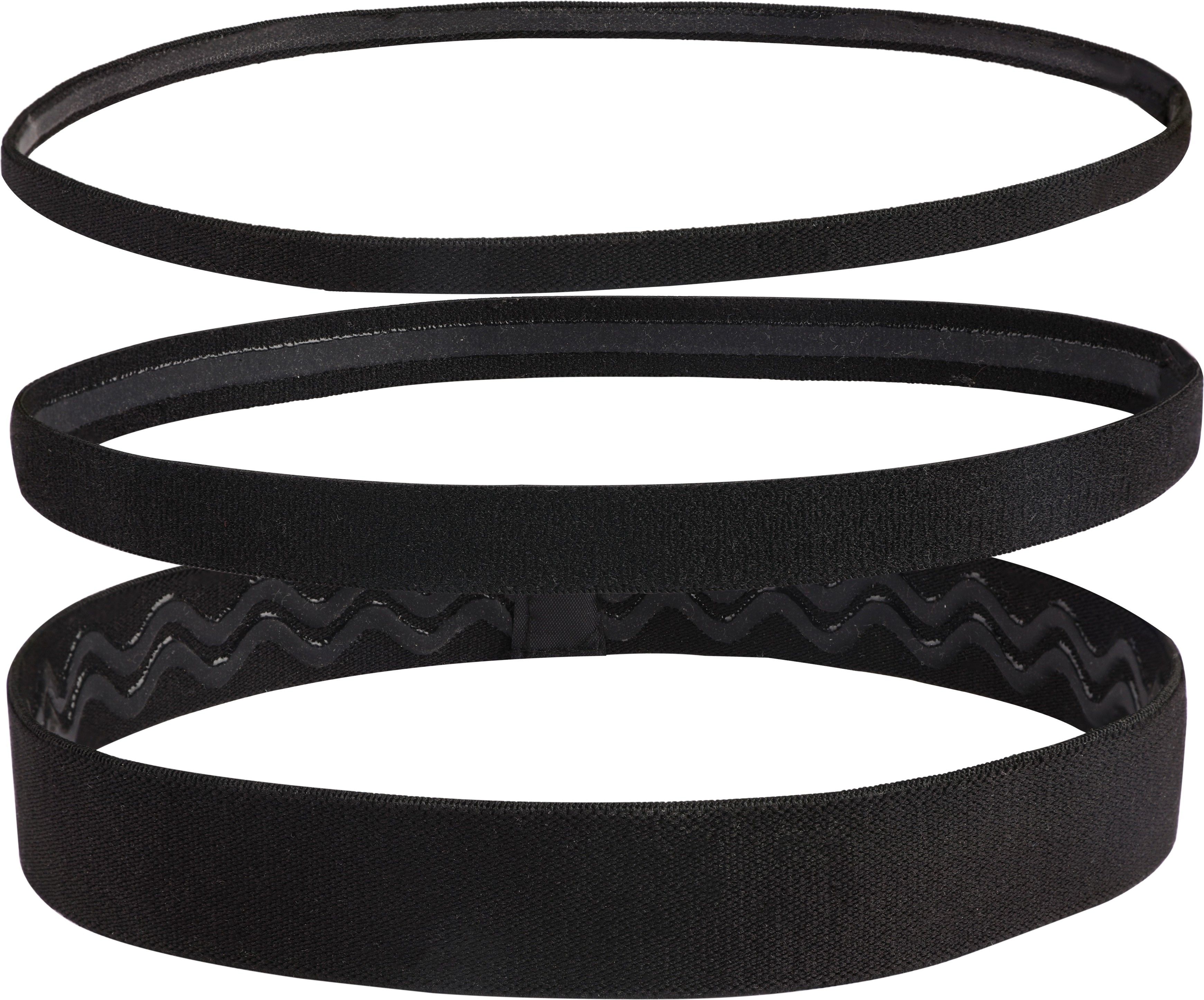 3 Pieces Slim Black Non-Slip Silicone Grip Elastic Athletic Sport Hair Headbands Fitness Band-image-28