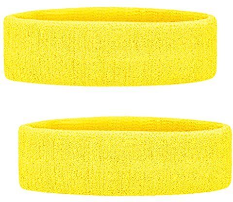 Cotton Sports Headband Pair for Men Women Sweat Absorbent Running Gym Pack of 2 Fitness Band-image-8
