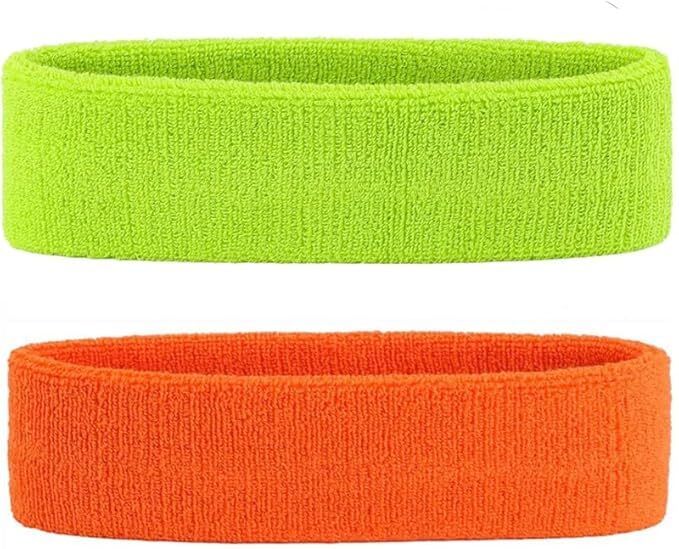 goness Cotton Sports Headband Pair for Men Women Sweat Absorbent Running Gym Pack of 2 Fitness Band-picture-8