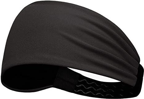 caiuse Black Running HeadBand for Sports - Athletic Sweatbands Head Band Fitness Band-picture-4