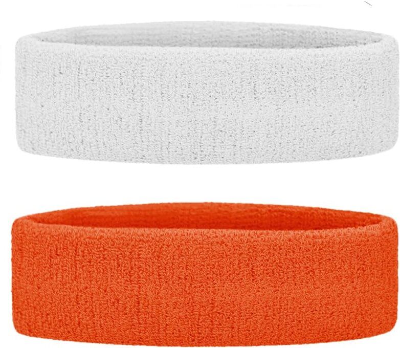 goness Cotton Sports Headband Pair for Men Women Sweat Absorbent Running Gym Pack of 2 Fitness Band-picture-31
