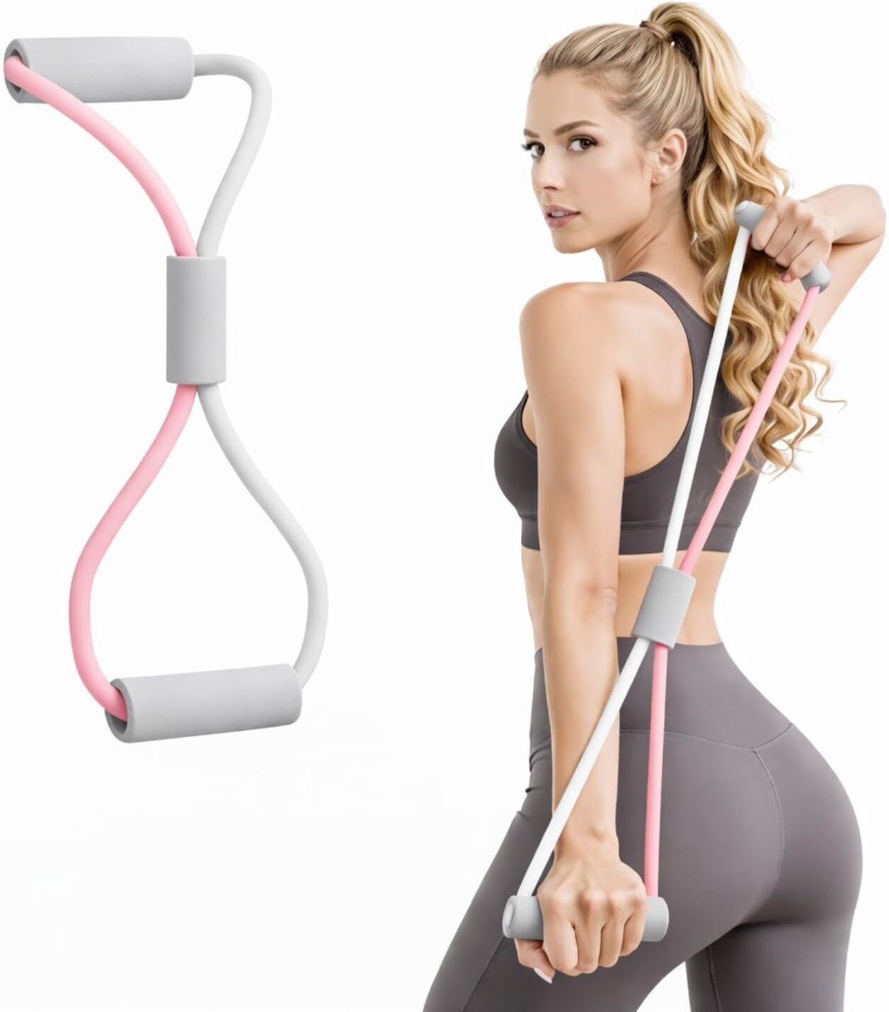Heavy Resistance Band for Full Body Workout, Stretching & Yoga Use Resistance Band-image-16