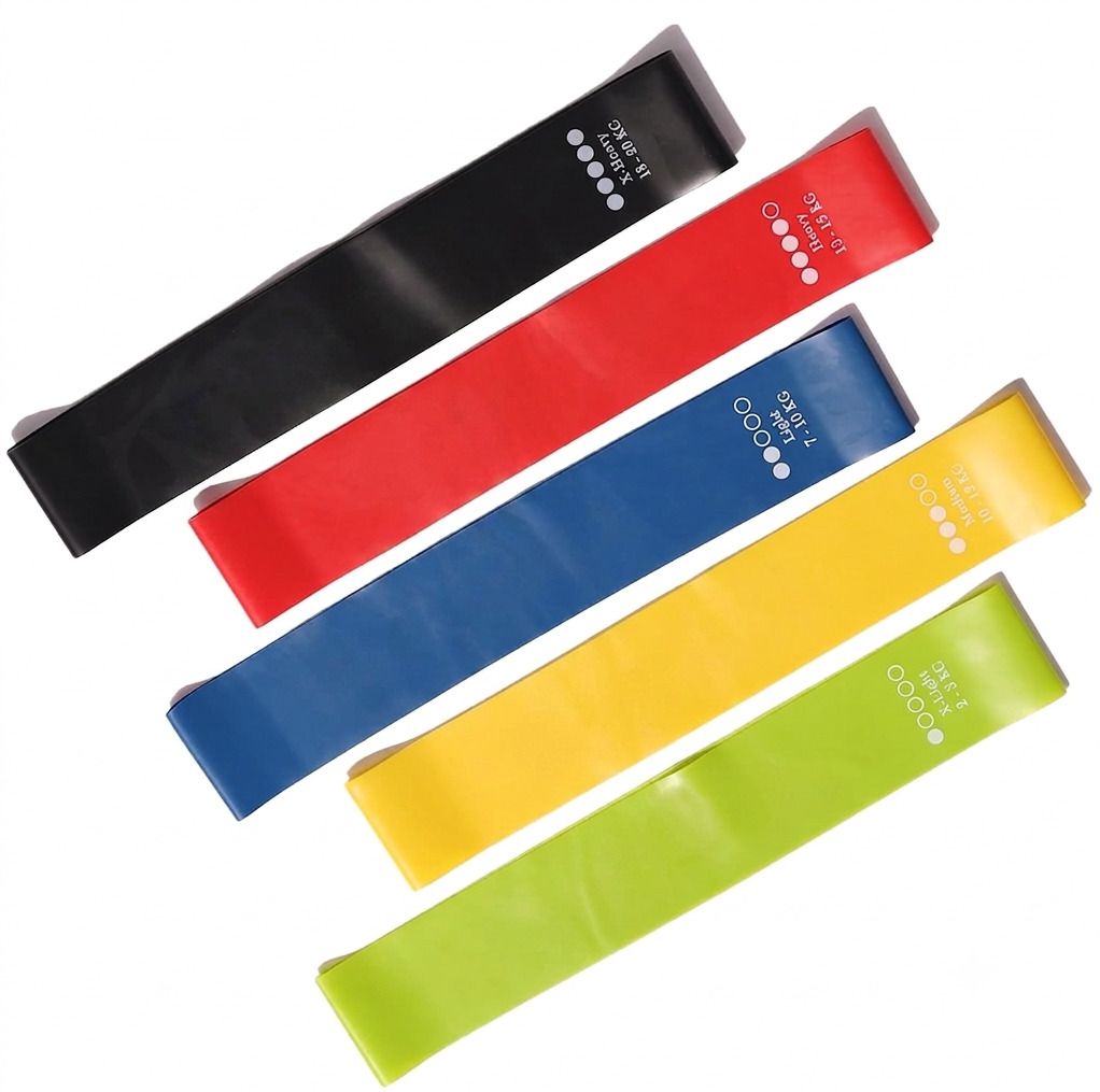 pheonix Resistance Bands Mini Loop Set (Pack of 5) Hip/Toning Exercise for Gym Resistance Band-picture-2
