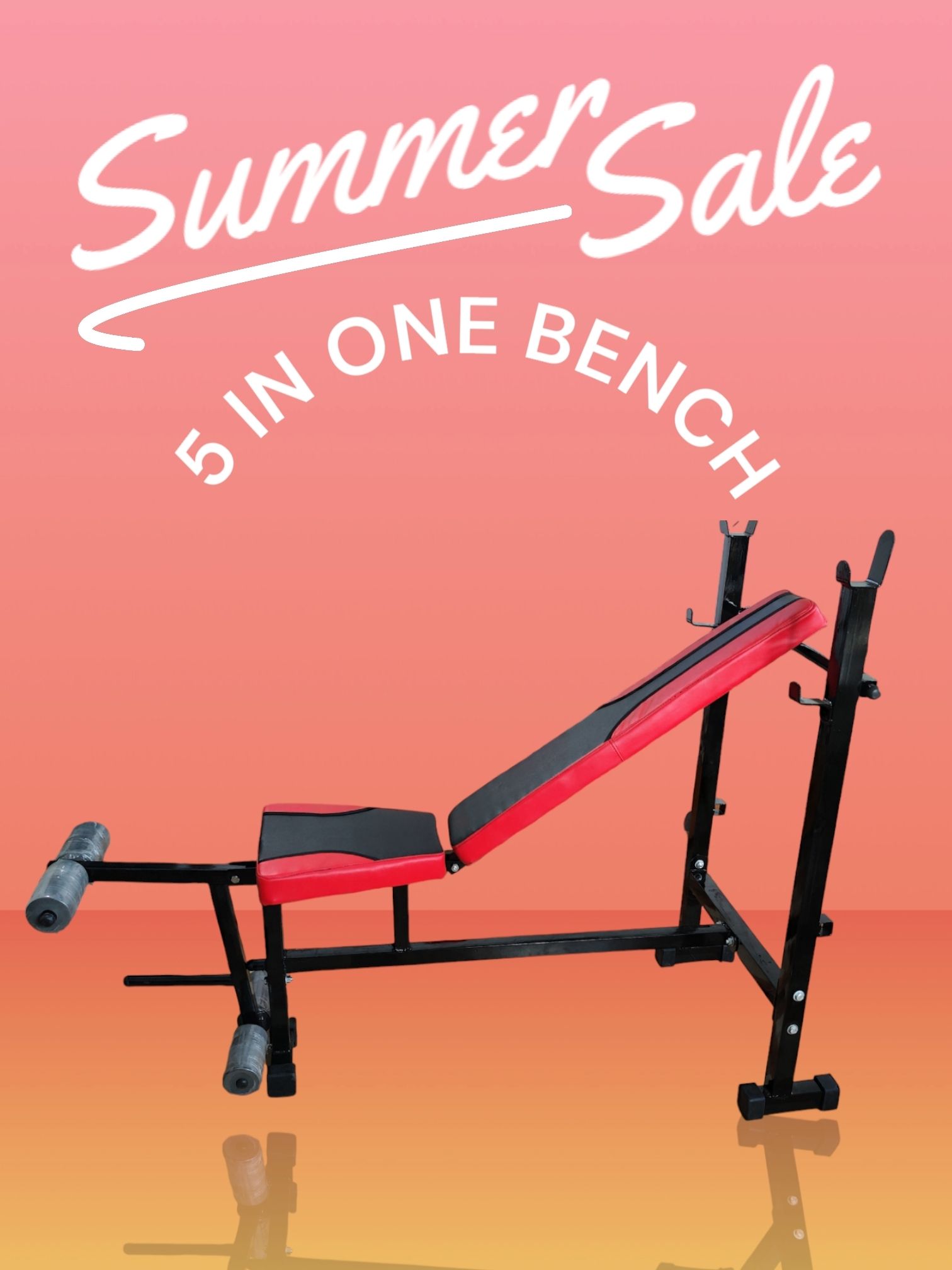 5 IN ONE MULTIPLE BENCH HOME GYM Multipurpose Fitness Bench