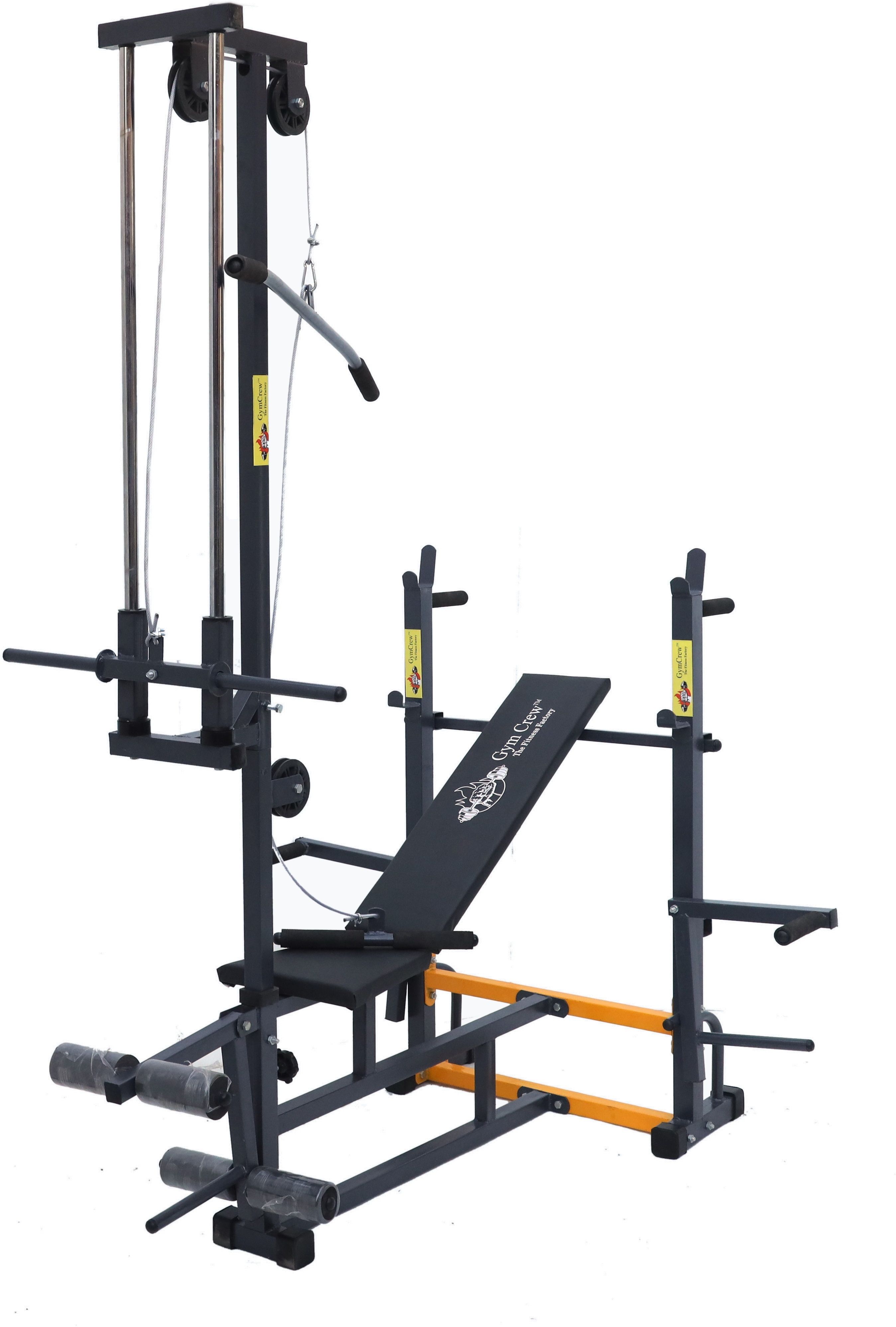 20/1 double support Black Yellow colour Multipurpose Fitness Bench-image-29