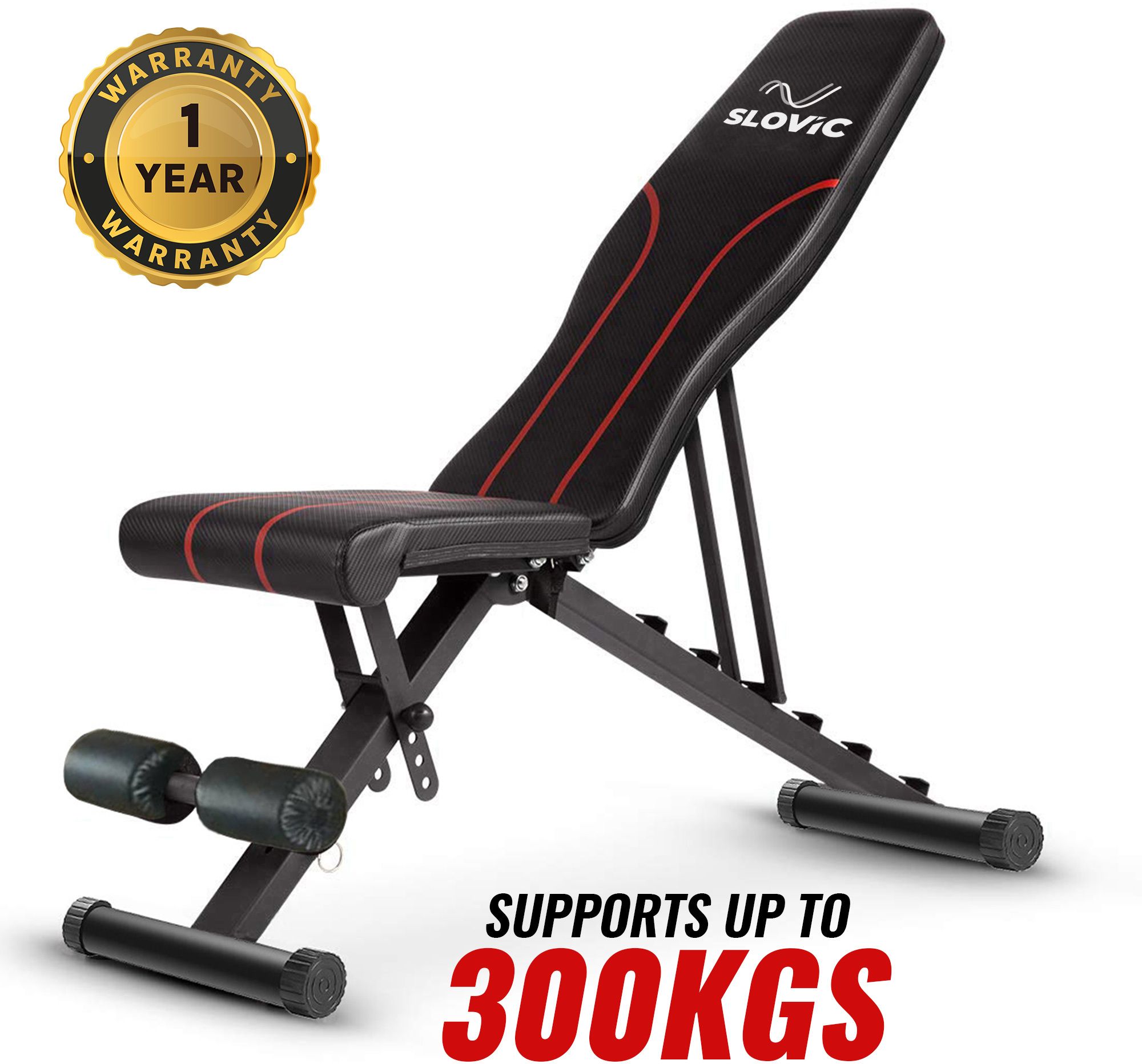 Home Gym 3 in 1 Adjustable Incline, Decline, Flat Bench Multipurpose Fitness Bench