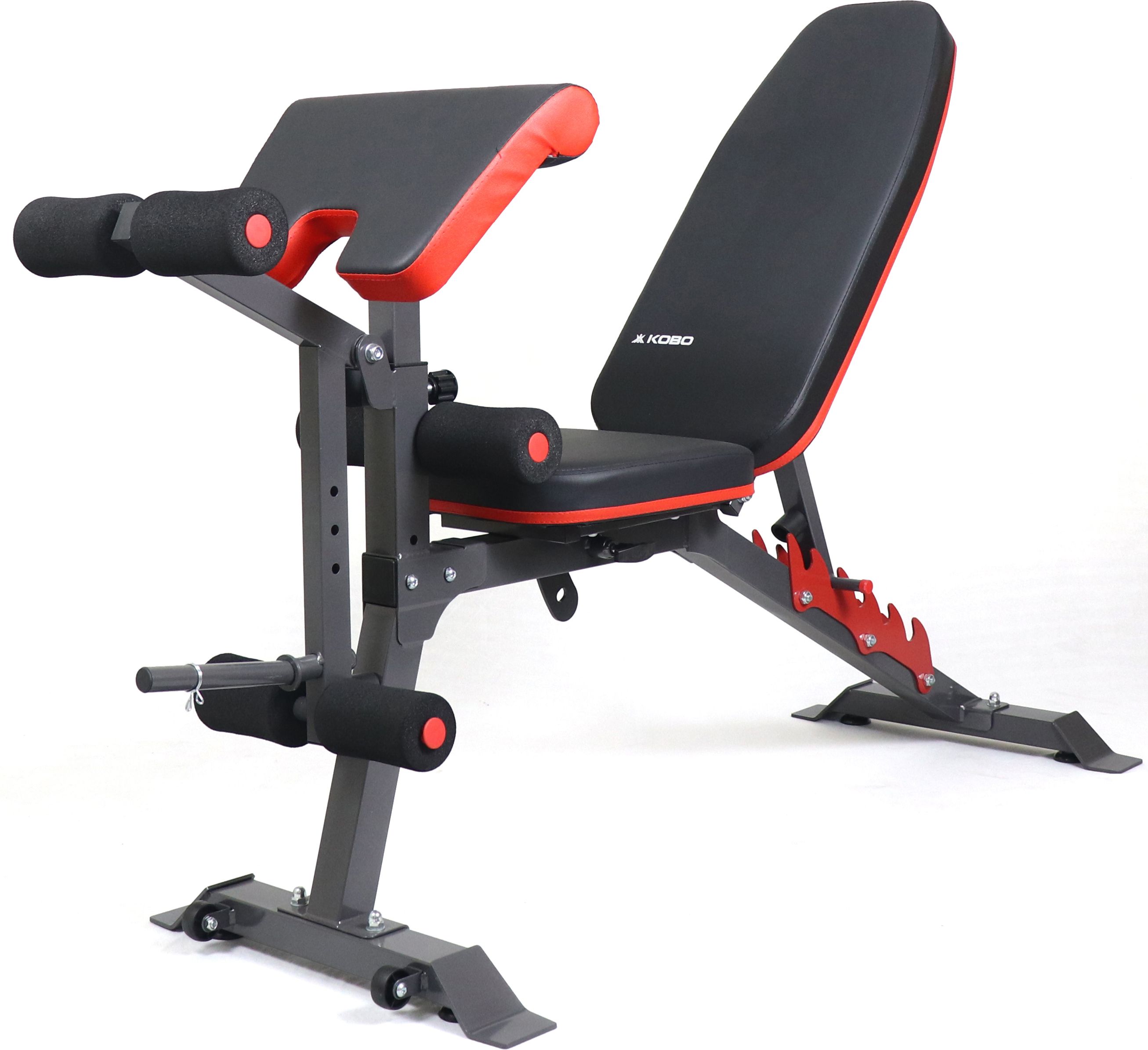 Heavy Adjustable Dumbbell Bench Flat Incline Decline, Leg Curl, Leg Extension Multipurpose Fitness Bench