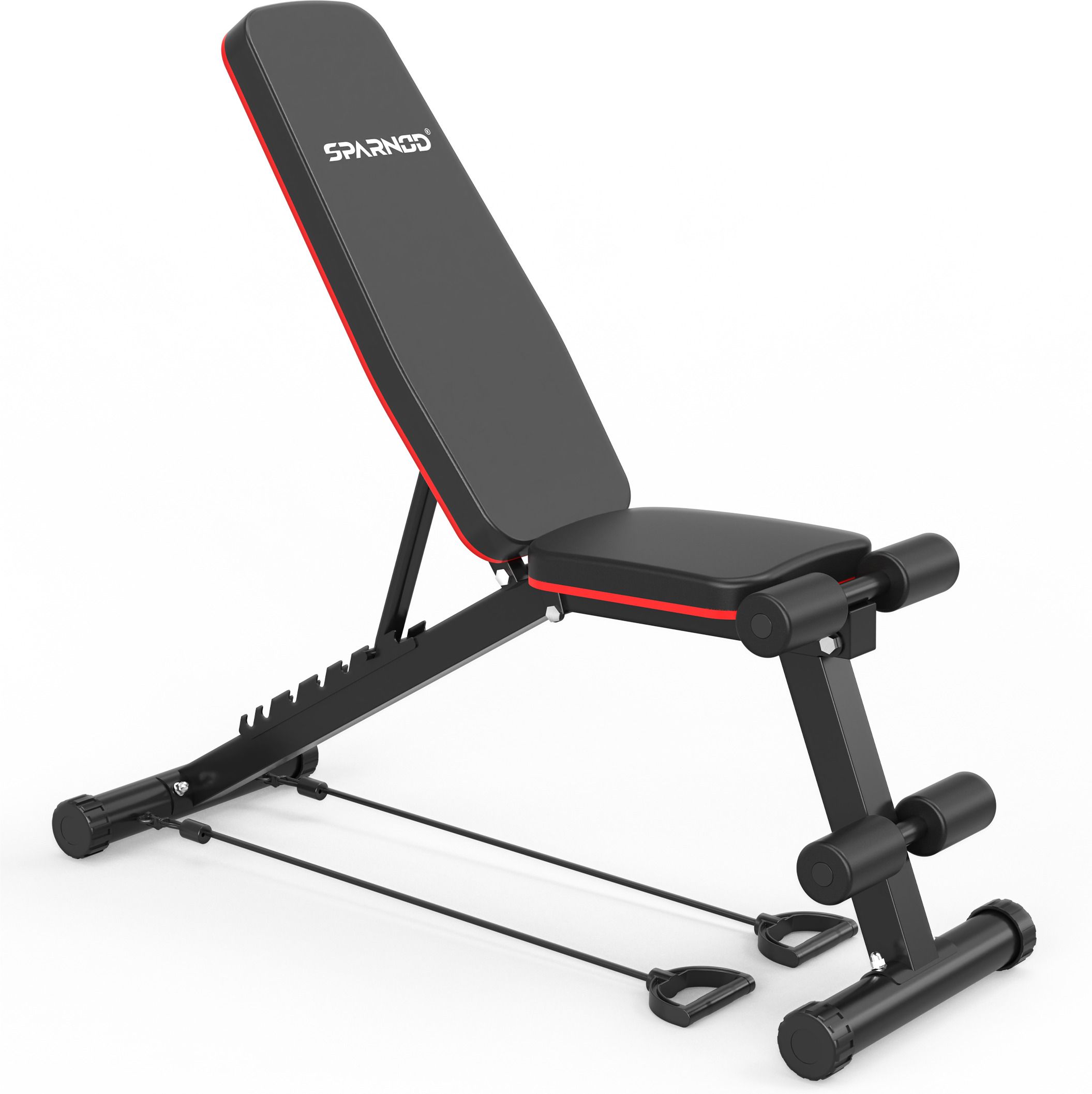 SWB-59 Bench with Resistance Bands, Heavy-Duty Steel Frame, 200 kg User Capacity Abdominal Fitness Bench-image-38