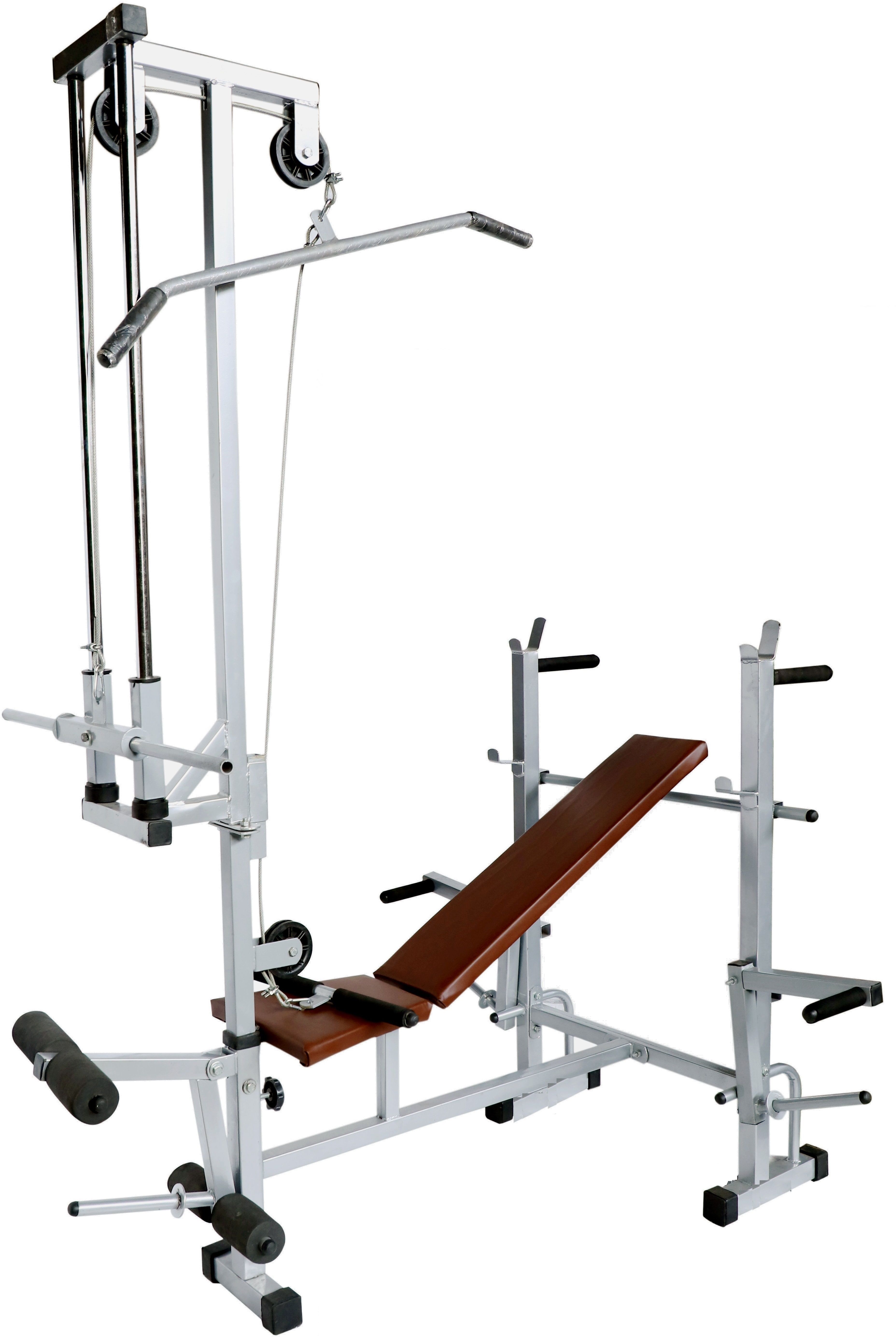 nipa fitness 20 in 1 single support Silver Multipurpose Fitness Bench-picture-23