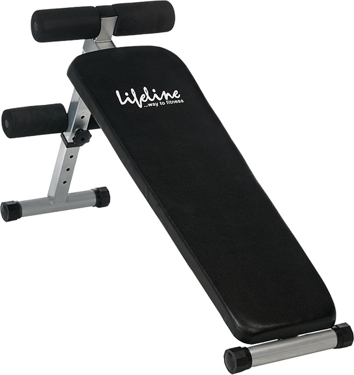 LB 310 Adjustable Sit-Up Bench for Abs & Core Workout, 4 Levels Abdominal Fitness Bench