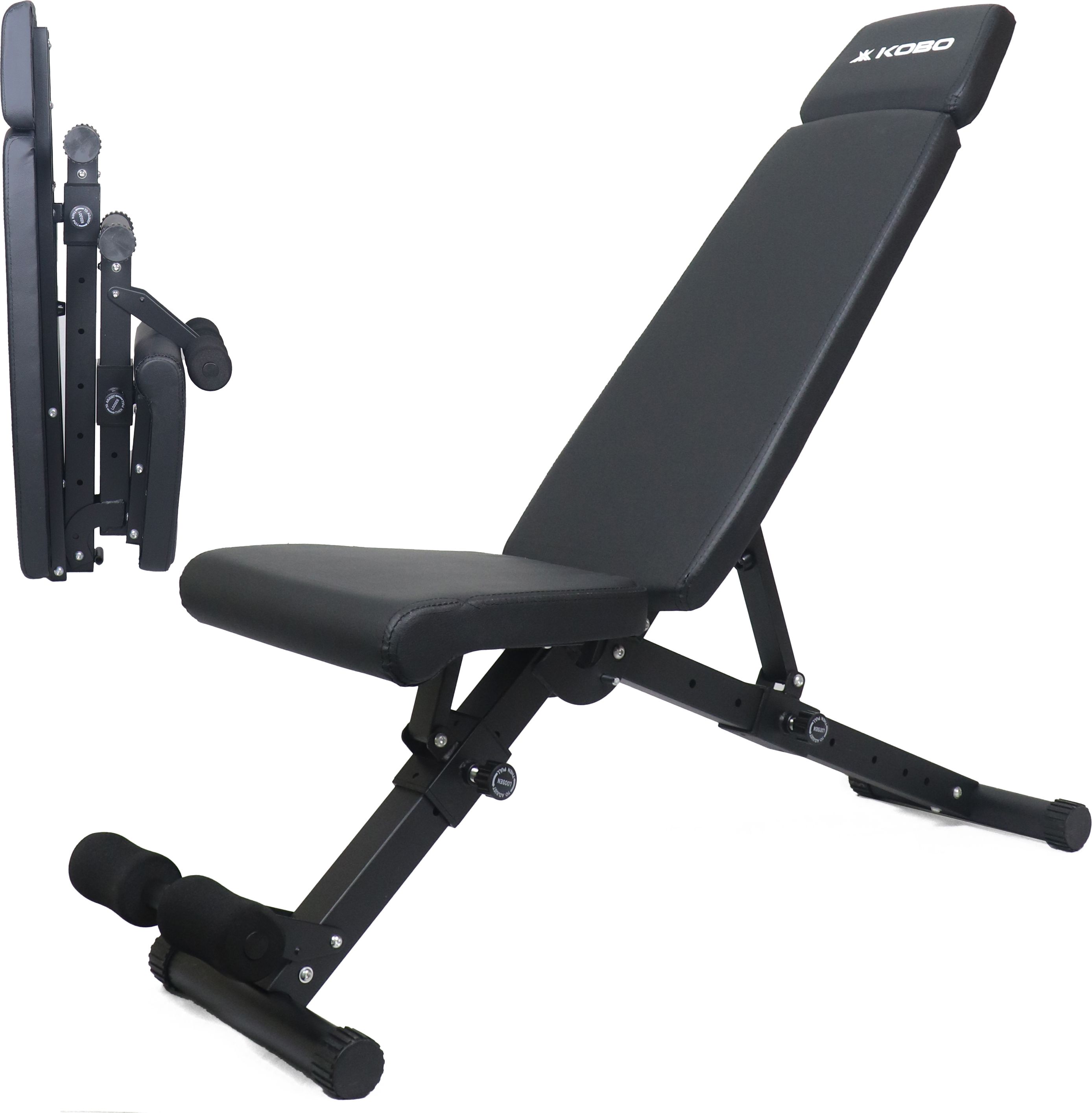 kobo Adjustable Incline Decline & Flat Bench Strength Training Weight Capacity 200 Kg Multipurpose Fitness Bench-picture-10