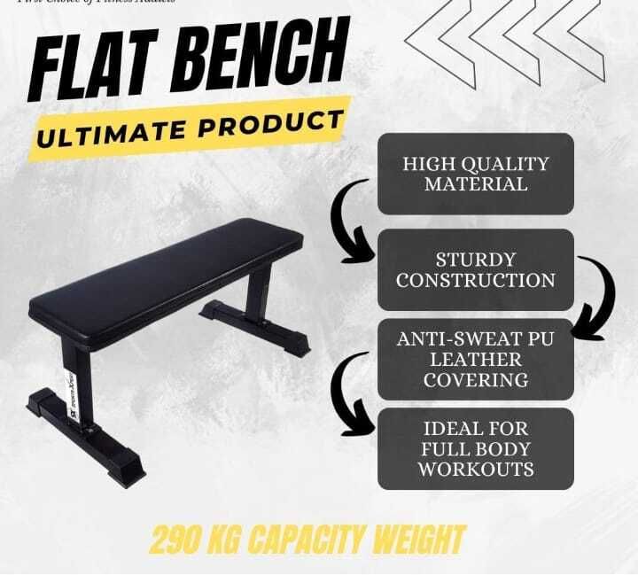 Flat Bench For Exercises Multipurpose Fitness Bench-image-1