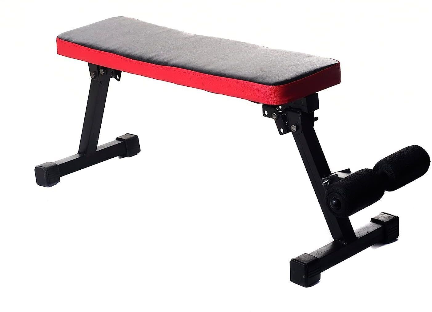 3-in-1 Foldable Weight Bench – Flat, Incline & Decline with Leg Extension Flat Fitness Bench