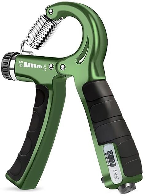 Adjustable Strengthener With Counter | Gripper | Exerciser Hand Grip Fitness Accessory Kit Kit-image-46