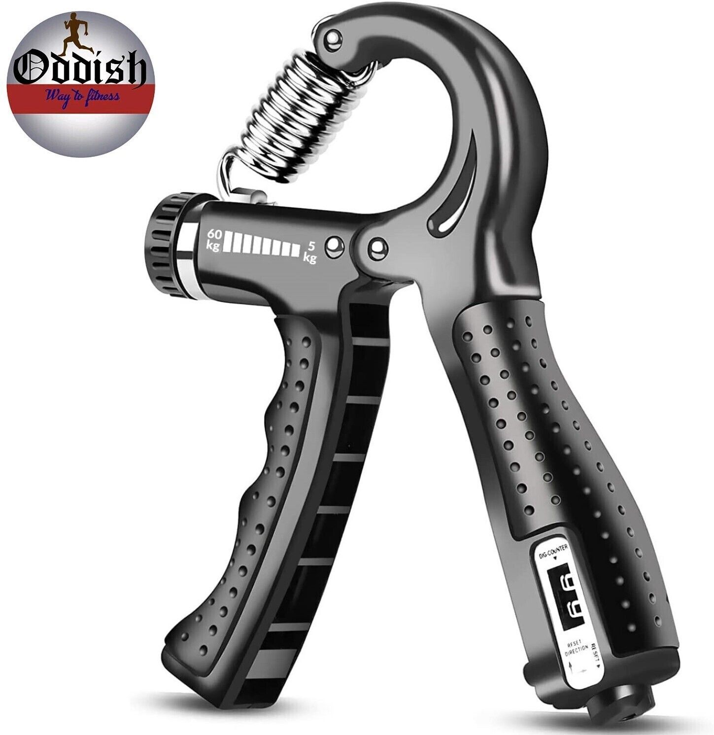 R SHAPE ADJUSTABLE SPRING COUNTER HAND GRIP Hand Grip/Fitness Grip-image-43