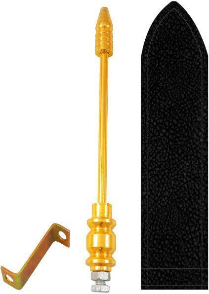 Golden Car Flag Rod with Bracket and Cover for All Car Models Swallowtail Car Dashboard Flag-image-39