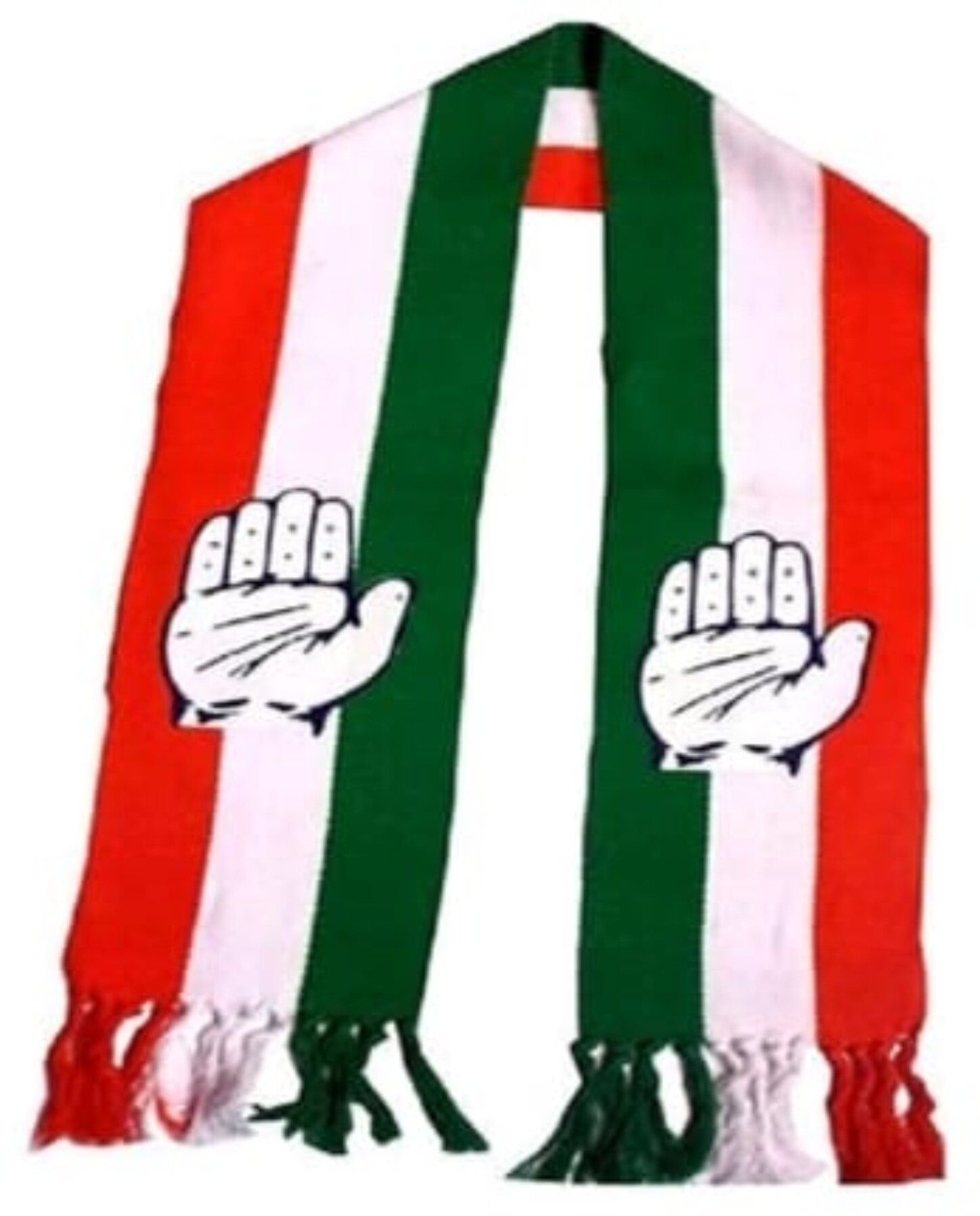 PREMIUM CONGRESS PATKA/MUFFLER/SCARF A-Foldable Body Flag-image-20