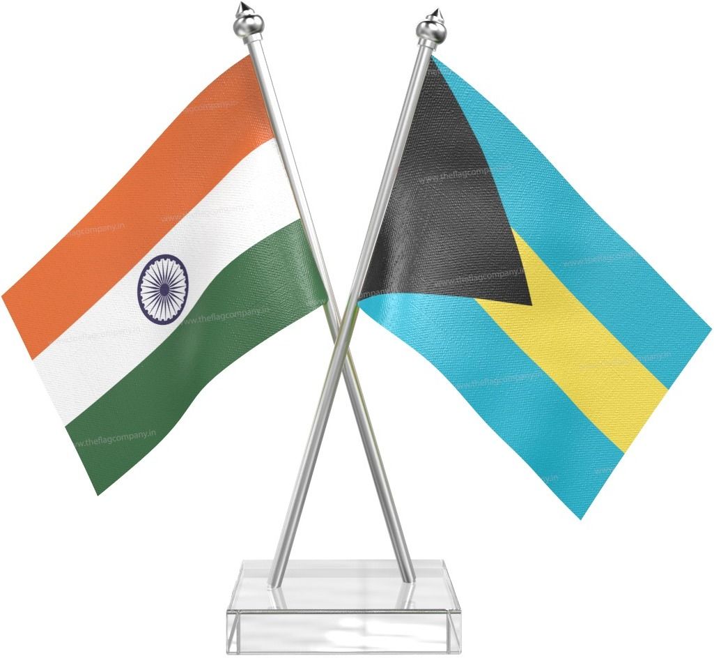 the flag company Bahamas and India Cross Desk Flag Stainless Steel pole transparent acrylic Rectangle Table Miniature Flag-picture-11