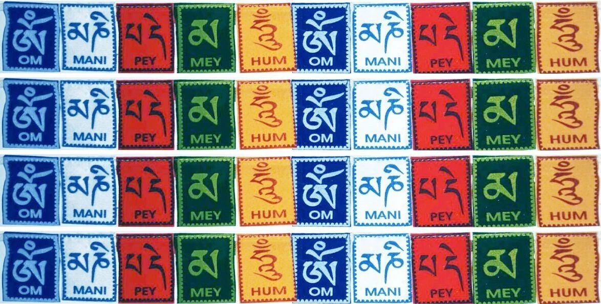 Tibetan flags, Ladakh edition flags for bike (pack of 4) Square Car Dashboard Flag-image-9