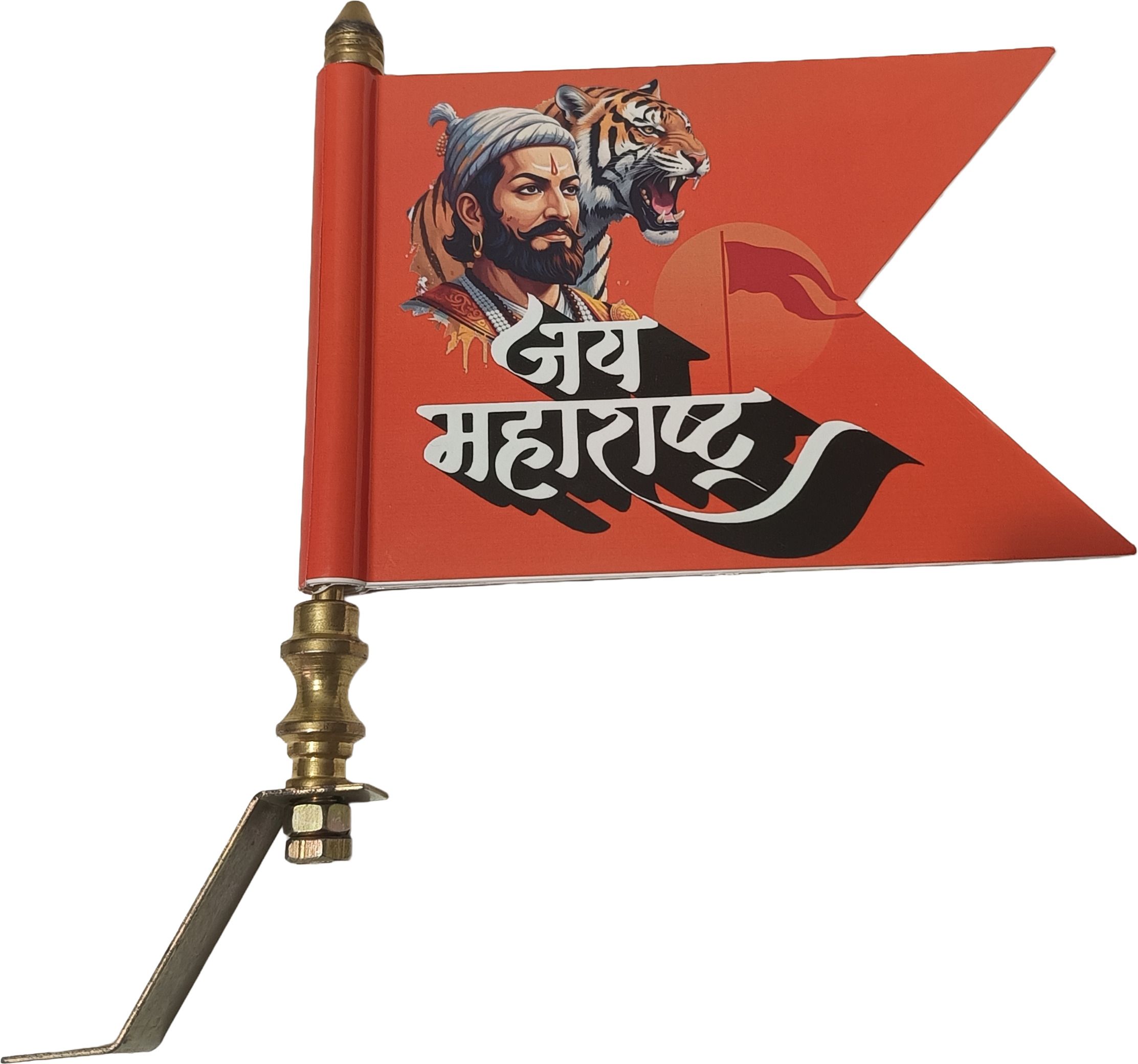 Jai Maharastra car bonnet flag Rectangle Car Window Flag-image-13