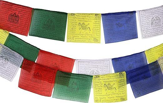 alliedsalesindia TIibetan Prayer Flag Rectangle Car Window Flag-picture-12