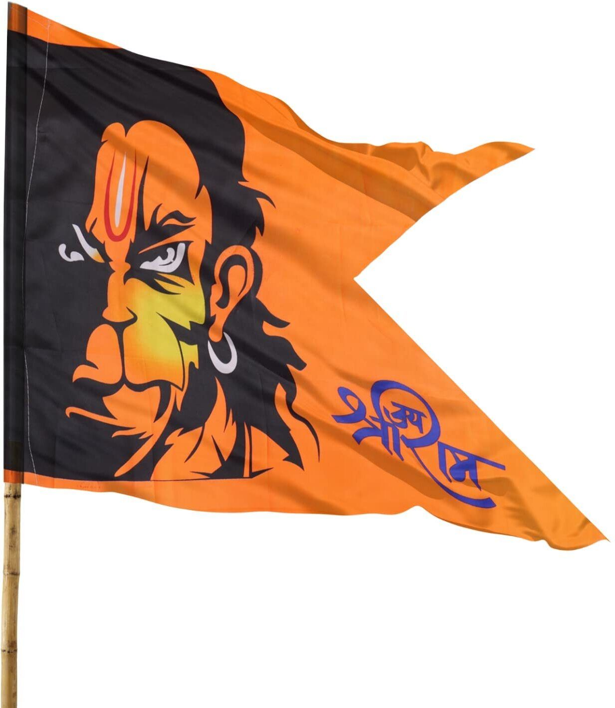 anexa Hanumanji Printed Flag / Bajrangbali Flag (Size 30 x 45) Pack of 1 A-Foldable Outdoor Flag-picture-28