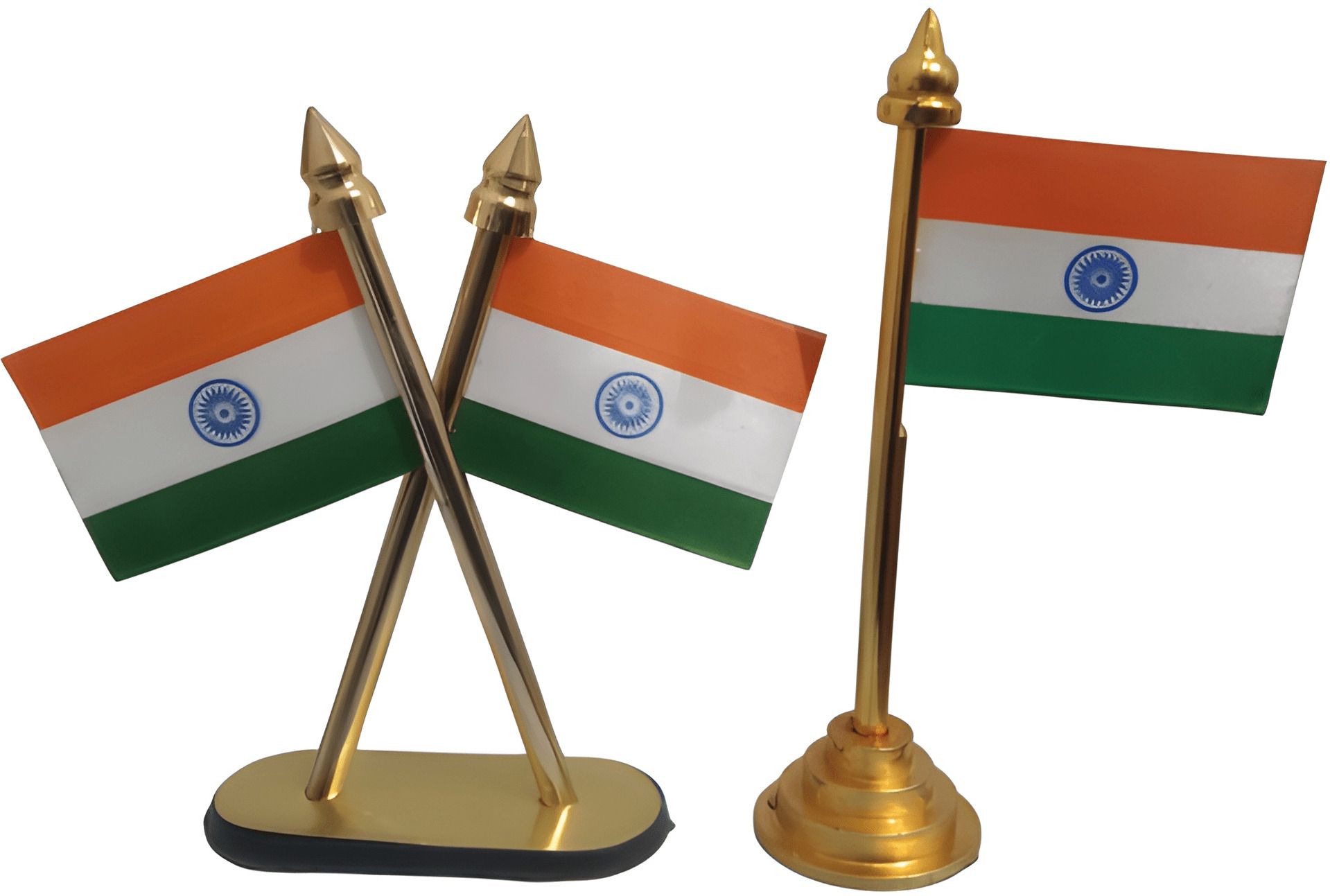 goldy traders Indian Flag Rectangle Car Dashboard Flag-picture-1