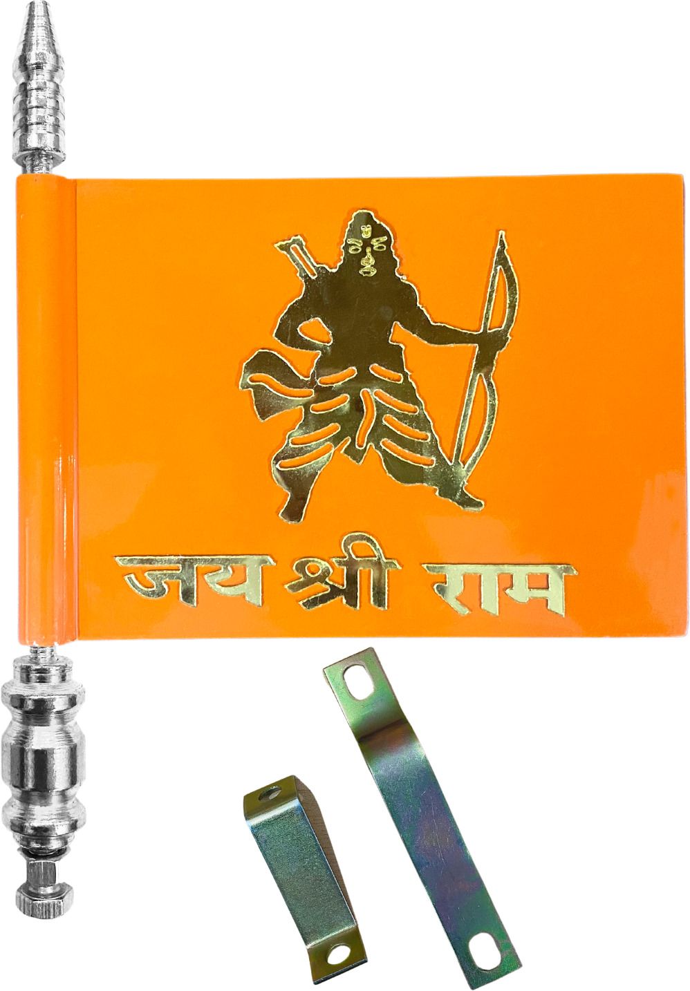 Jai Shree Ram Car Bonnet Flag Rectangle Car Window Flag-image-9