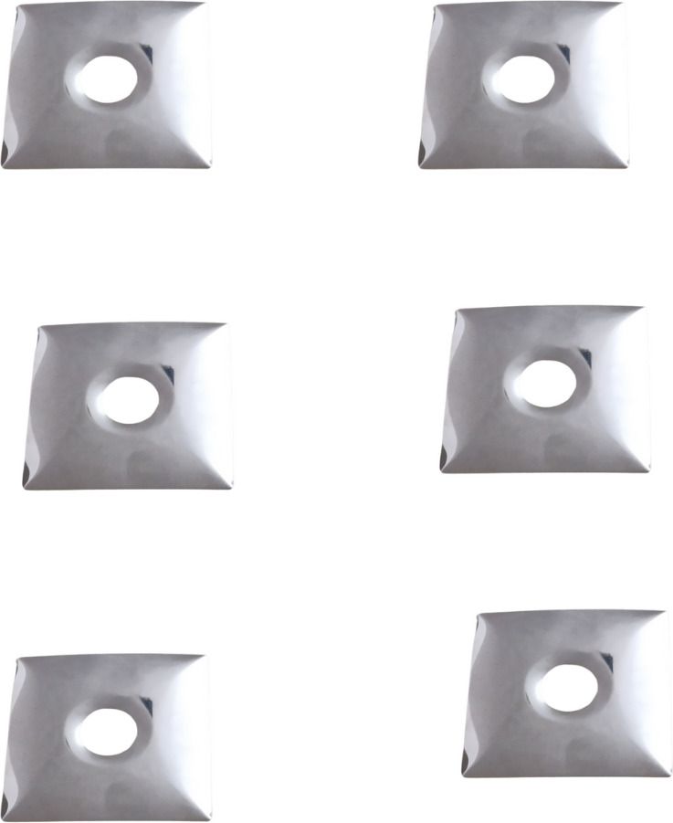 Stainless Steel Square Wall Flange for Taps&Shower-3x3inch-20mm-Chrome-6Pcs Square Flange