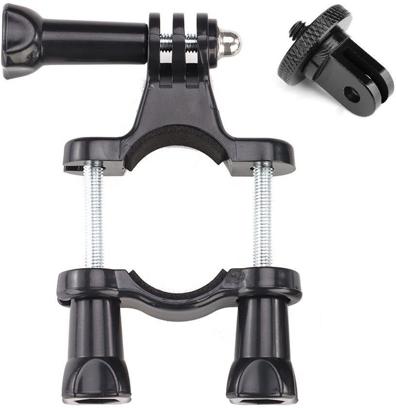 MILLETS Action Cameras Bike Motorcycle Mount Moto Bicycle Handlebar Clamp Holder Flash Shoe Adapter