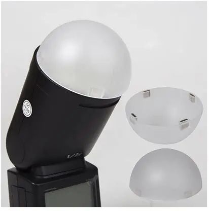Clickgone Magnetic Dome Diffuser for H200R & V1 Series Round Head Flashes Flash Shoe Adapter-picture-40