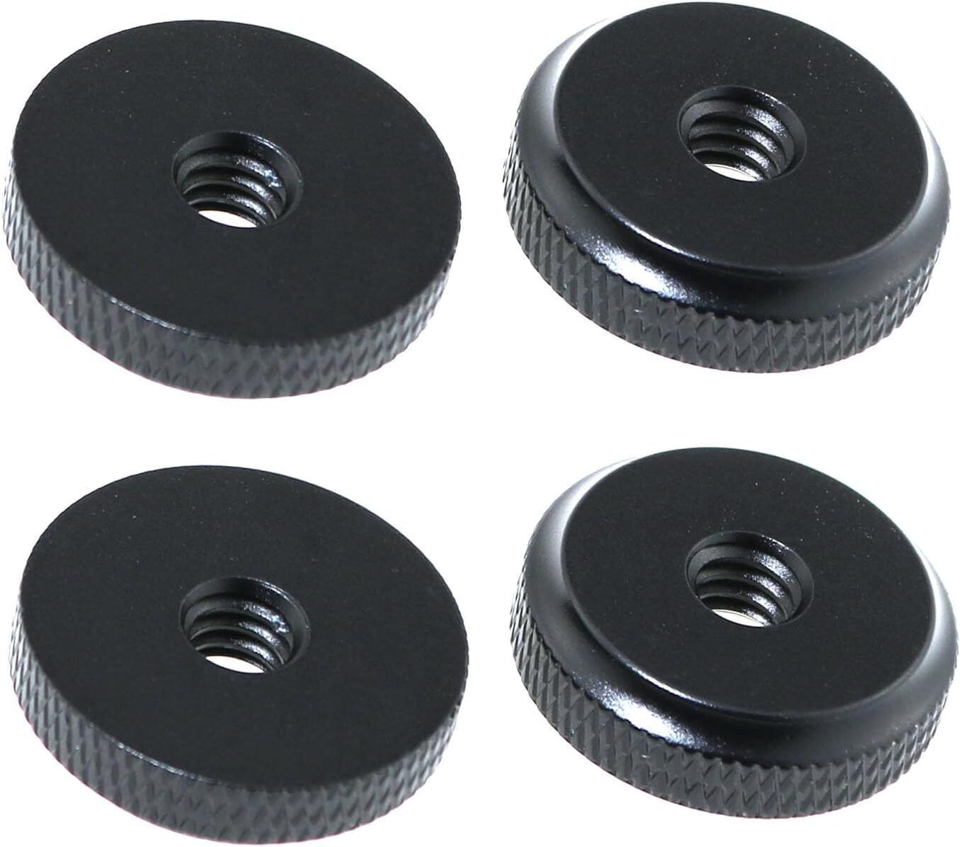 MILLETS 4P 1/4'' Aluminum Female Wheel Lock Nut Adapter Hot Shoe Locking Knob Spacer Flash Shoe Adapter-image-3