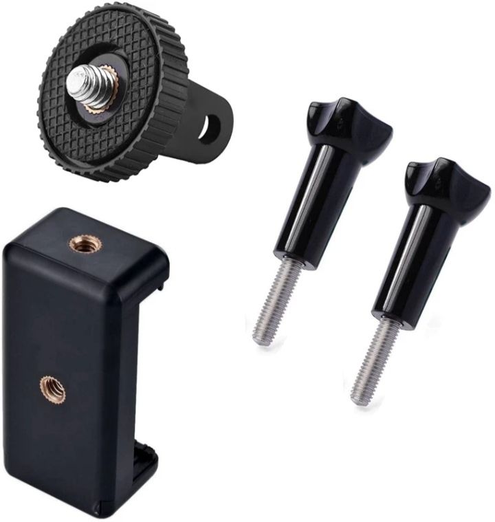 TECHGEAR Tripod Mount Adapter, 2 Screw Combo for Smartphone Vloggers, Vlogging Setup Kit Flash Shoe Adapter-picture-34