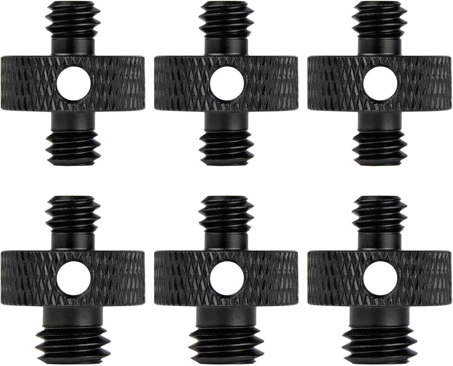 MILLETS Camera Mount Screw 1/4" Male to 1/4" Male & 1/4" Male to 3/8" Male Tripod Screw Flash Shoe Adapter-image-11