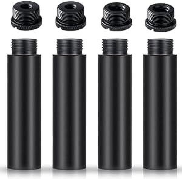 MILLETS Microphone Extension Rods, 4pcs 5/8" Female to 5/8" Male Mic Flash Shoe Adapter-image-44