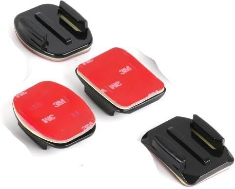 MILLETS Helmet Adhesive Sticky Mounts, Flat + Curved 3M Adhesive Mounts Compatible Flash Shoe Adapter-image-10