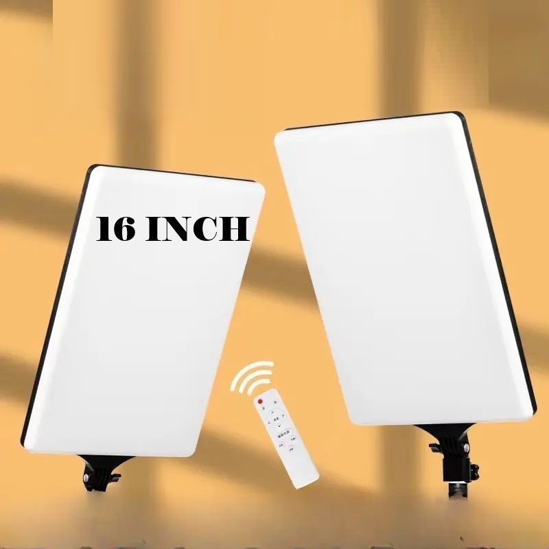 FKU (PACK 2) 16 inch Studio Photography Lights, Camera LED Video Soft Light Panel Flash
