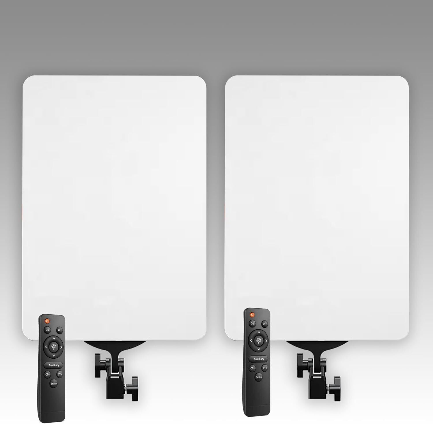 FKU (PACK 2) 24 inch Studio Photography Lights, Camera LED Video Soft Light Panel Flash