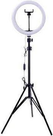 SUNWARE 10 Inch Ring Light With Cell Phone Holder For Live Stream Light Ring Flash Flash