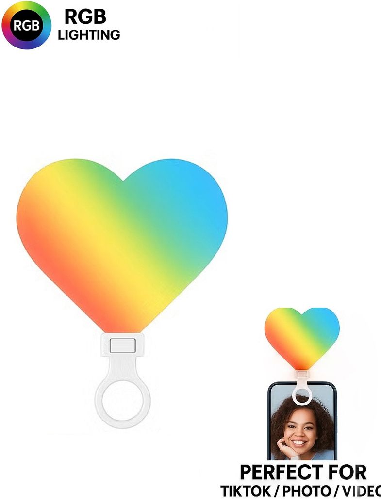 Worricow RGB Led For Mobile Phone Fill Light Live Camera Lamp Selfie Beauty Flash-image-2