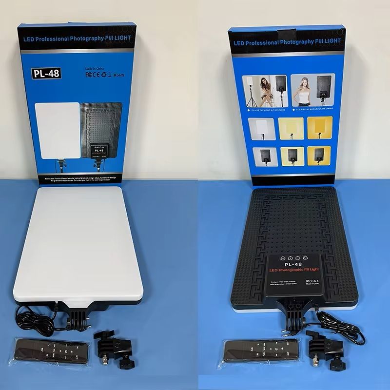 FKU (PACK 2)PL-48 20inch Touch Screen Button Large Panel Led Fill Light with Remote Flash