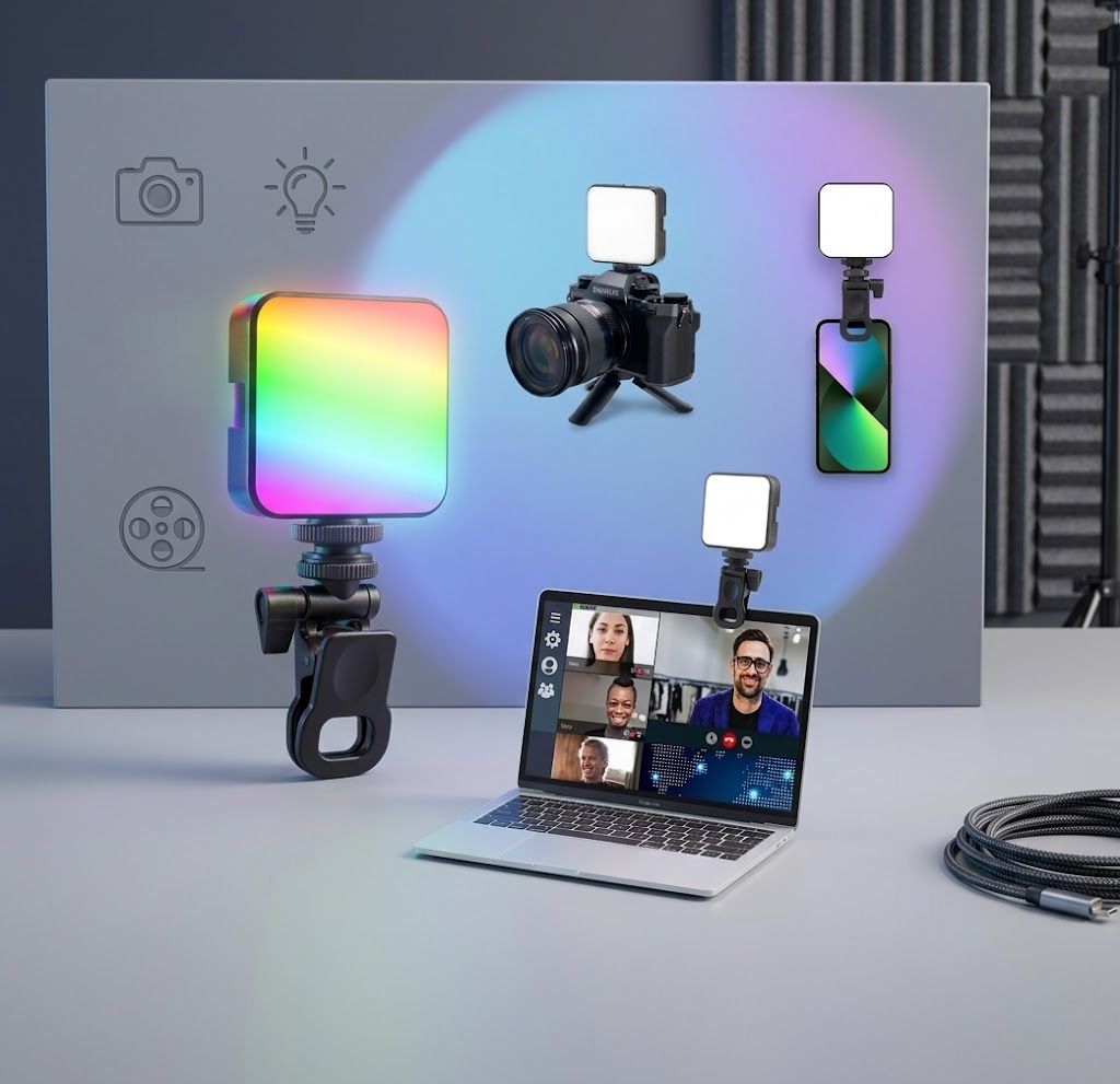 Techobucks New Selfie Light, LED Rechargeable Selfie Light, 9 Lights & Infinite Modes Flash-picture-12
