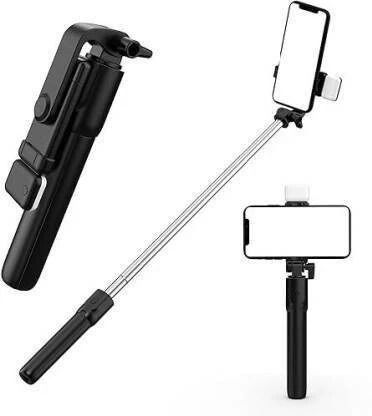 SHAH ENTERPRISES Wireless Remote selfie stick R1S Bluetooth Selfie Stick Flash